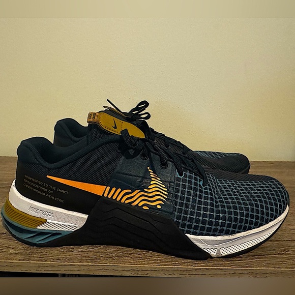 Nike Metcon 8 Training Gym Shoes Armory Navy Arctic Orange DO9328-401 - Picture 11 of 16